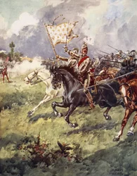 Tausend Ritter drängen sich hinter dem schneeweißen Kamm, aus Ballads of Famous Fights, Erstausgabe, 1920